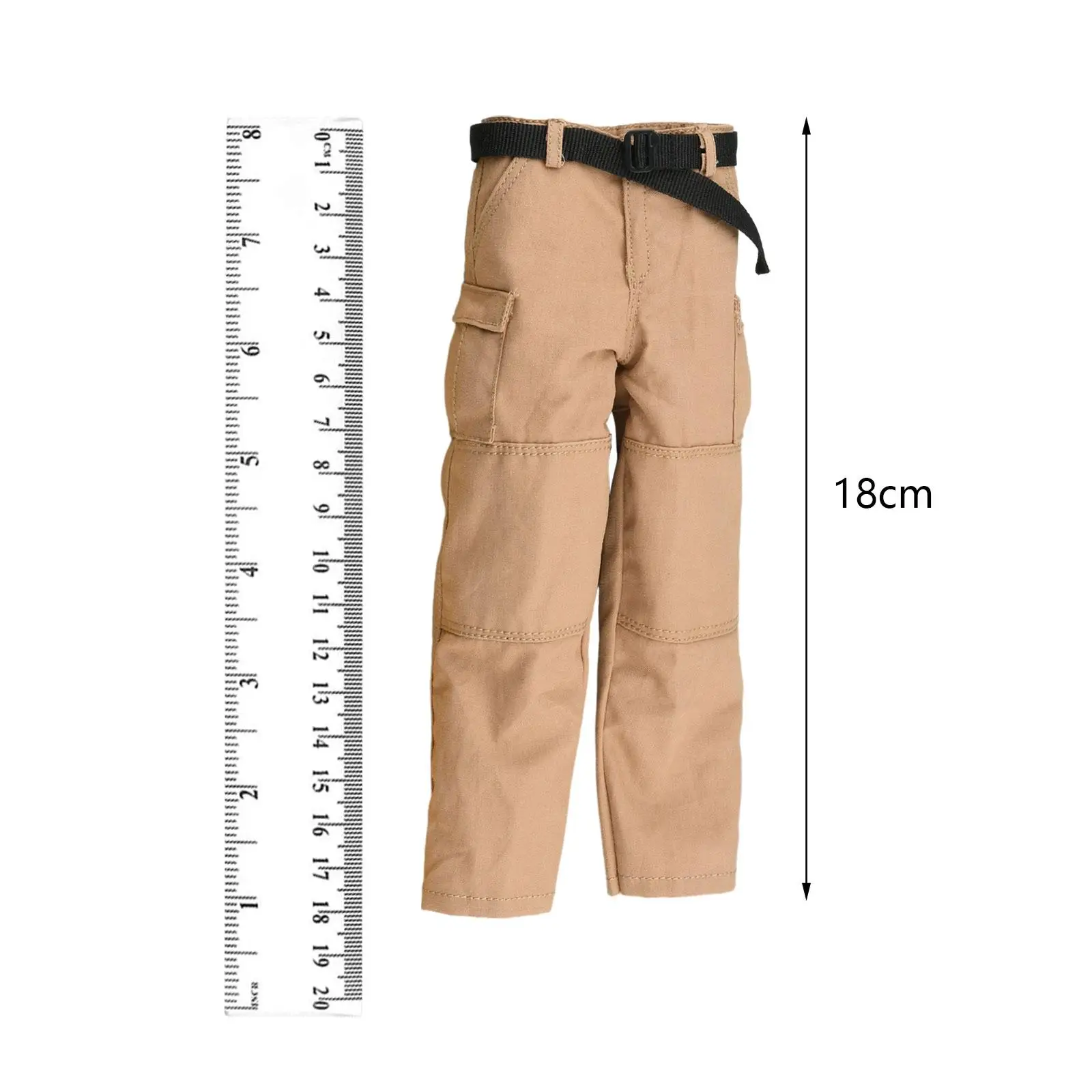 1/6 Scale Action Figures Trousers Doll Accessories with Belt Fashion Action Figures Clothes for 12inch Dolls Figure Accessory