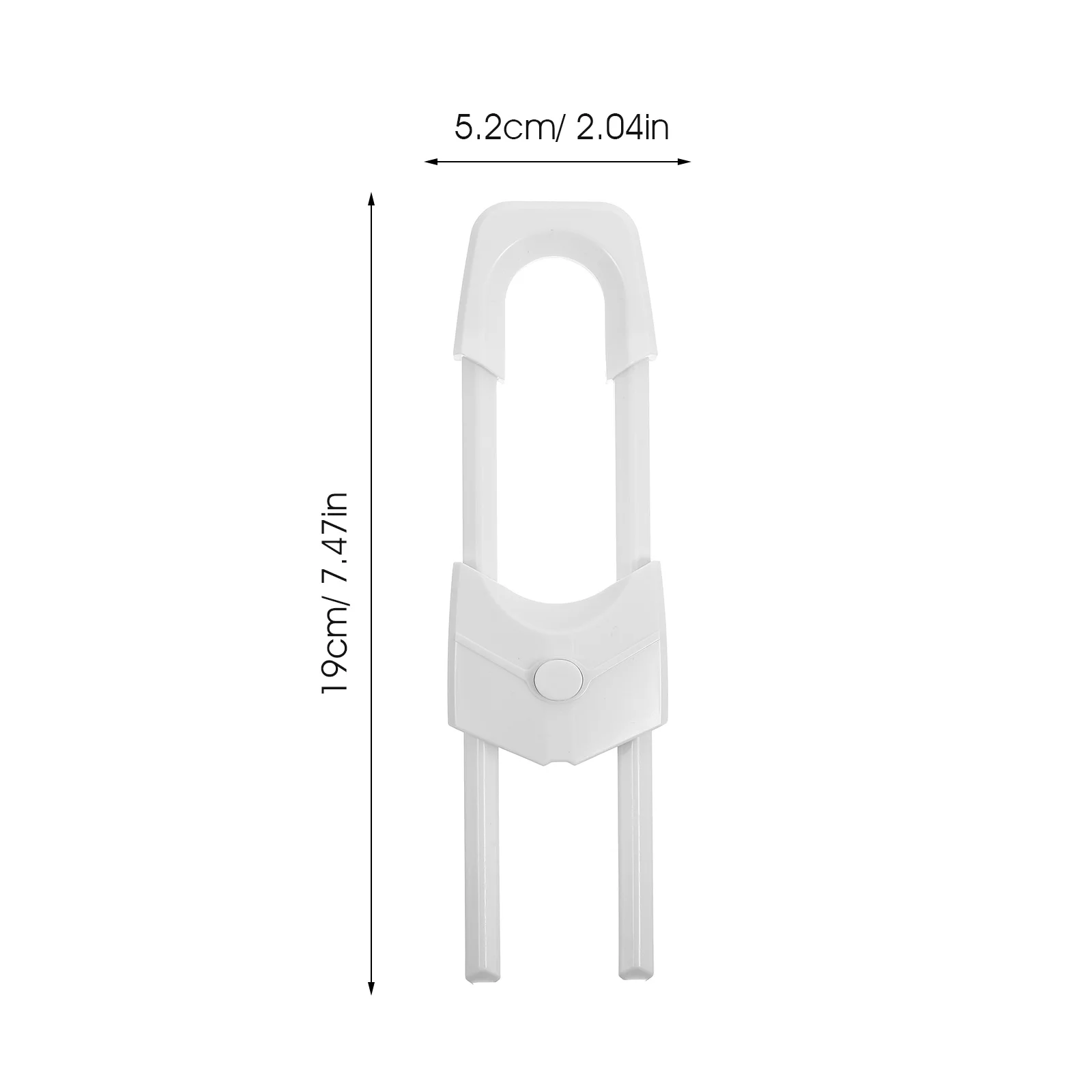 6 uds gabinete de seguridad de plástico a prueba de niños cerraduras de seguridad en forma de U pestillos para cocina cerraduras de gabinete de bebé duraderas en forma de U - imagen 5