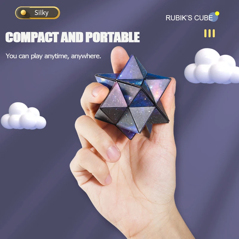 Cubo mágico para niños, caja de cambios con forma de juego, descompresión 3D cambiable geométrica, rompecabezas con tapa manual, entrenamiento de pensamiento, cachorro antiestrés - imagen 4