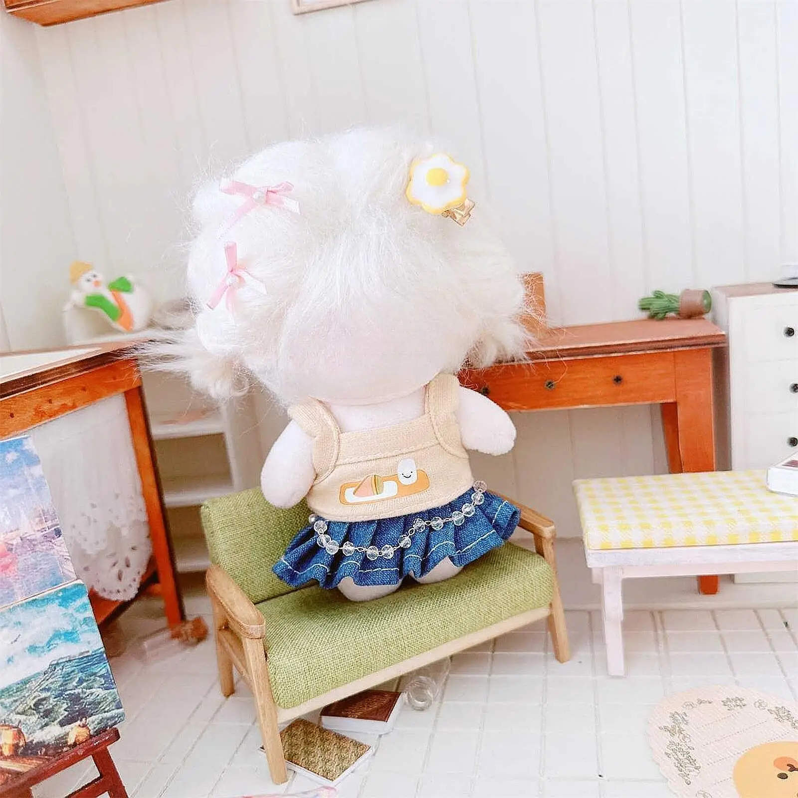 15cm Doll Clothes Doll Outifits, DIY Photo Props, Cute Stylish Pretend Play,Skirt Comfortable Dress up Costumes Doll Clothing
