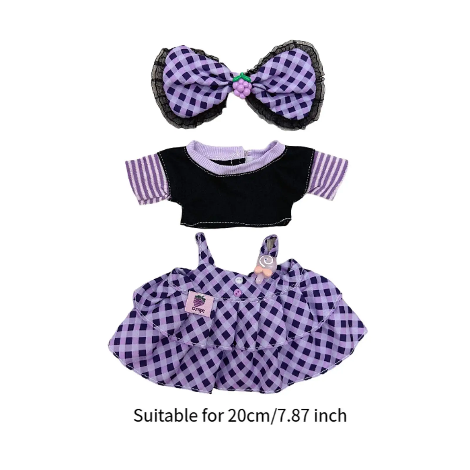 20cm Cotton Doll Clothes Cute DIY Plush Doll Accessories Cotton Doll Costume