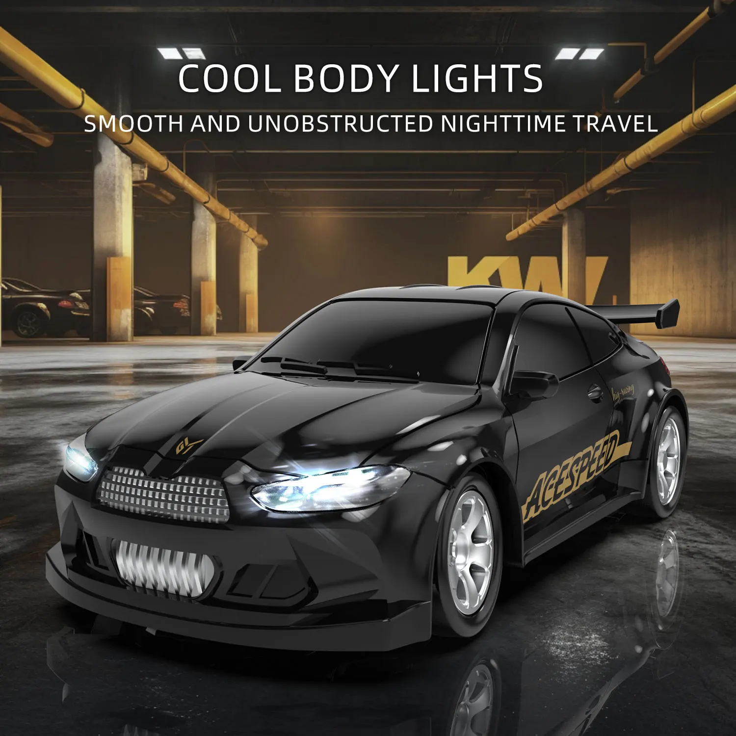 Coches Rc Mini 1:64 coche de Control remoto almacenamiento coche de carreras deriva 2,4G inalámbrico con luz juguetes portátiles de alta velocidad para regalos de niños - imagen 5