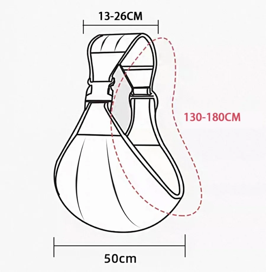 Portabebés ergonómico y multifuncional con anillo para bebés
