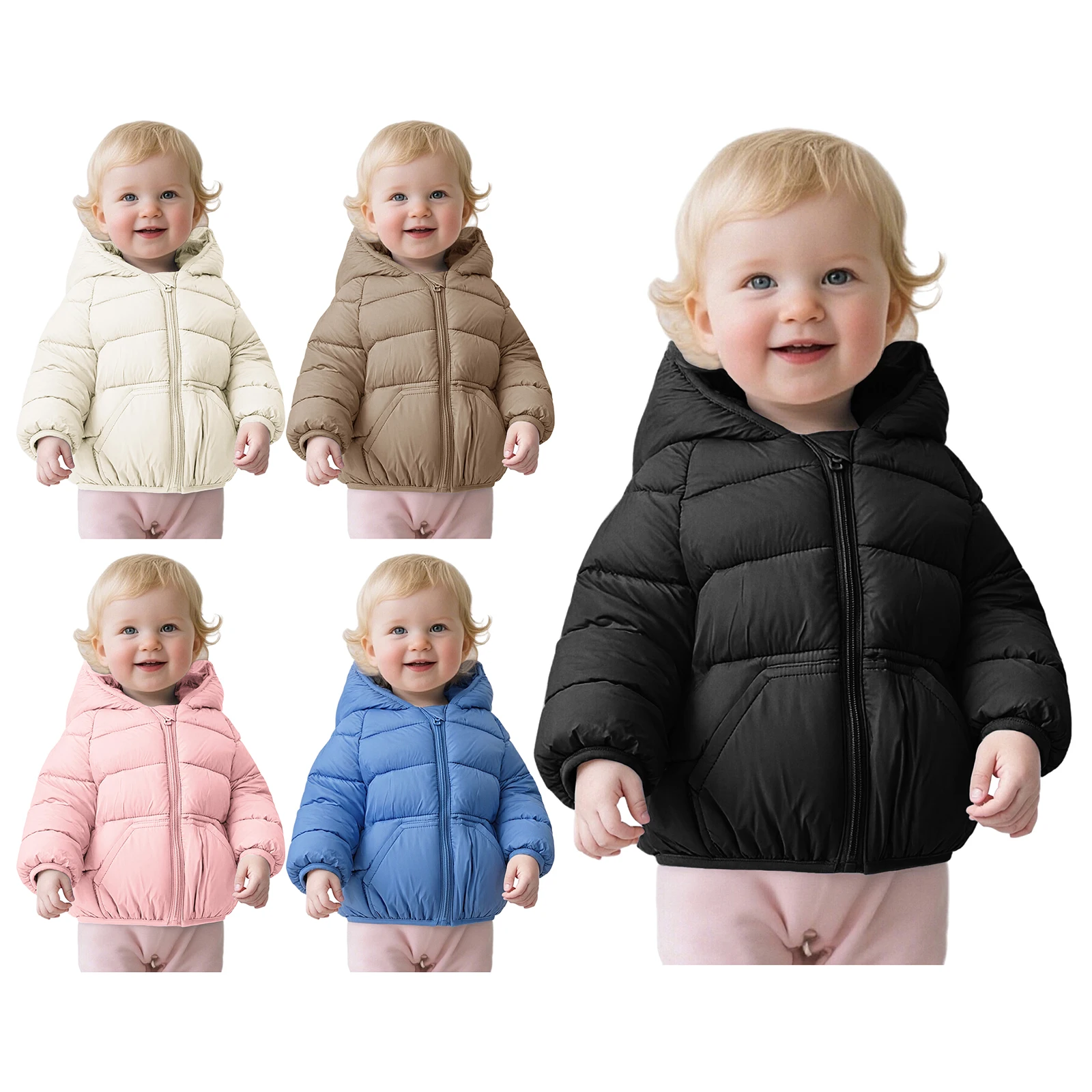 Chaqueta con capucha de oso para bebé – Invierno suave y cálida - imagen 4
