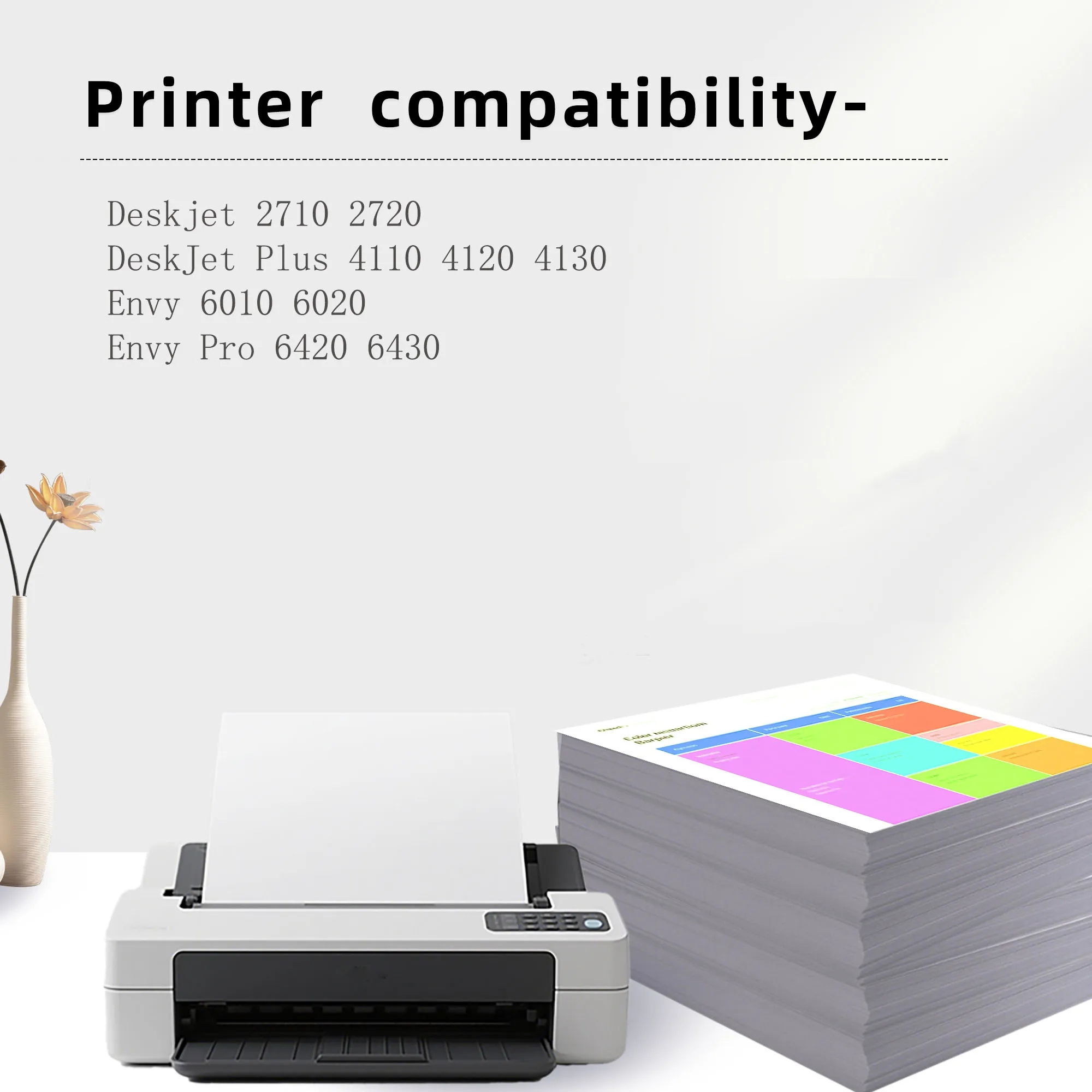Cartucho de tinta 305XL compatible para HP Deskjet – Negro y color