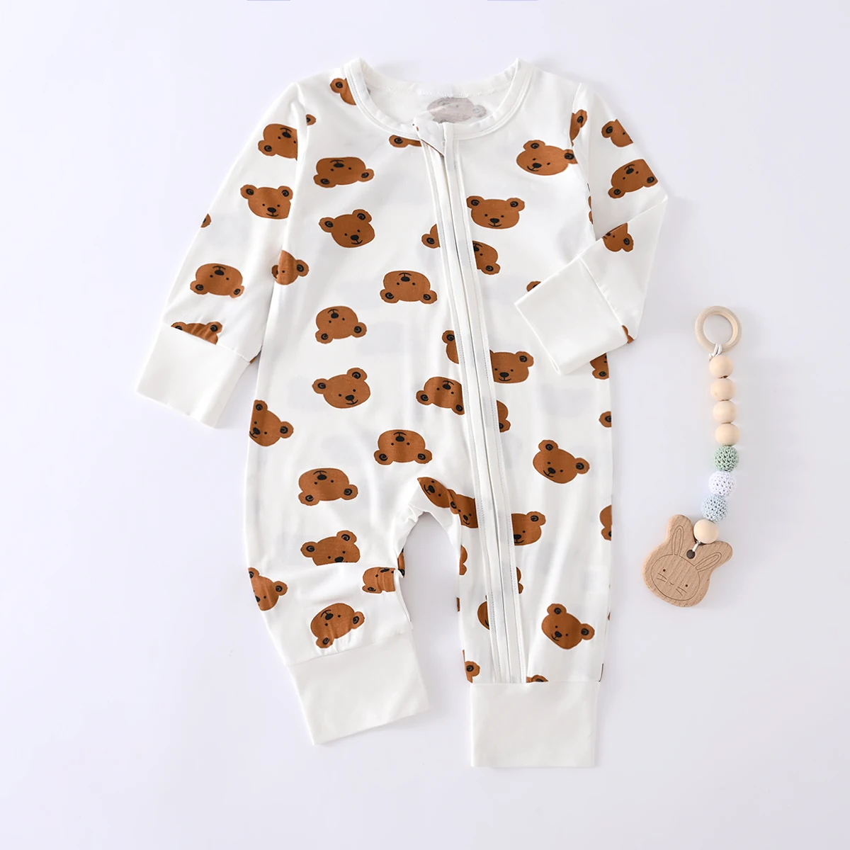 Somenie mono unisex bebé manga larga con cremallera para exteriores