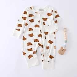 Somenie mono unisex bebé manga larga con cremallera para exteriores