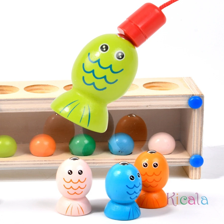 Juego de mesa de memoria de pensamiento lógico, juguetes para niños, interacción, combinación de colores, educación inteligente Montessori, juguetes de pesca, regalos - imagen 4