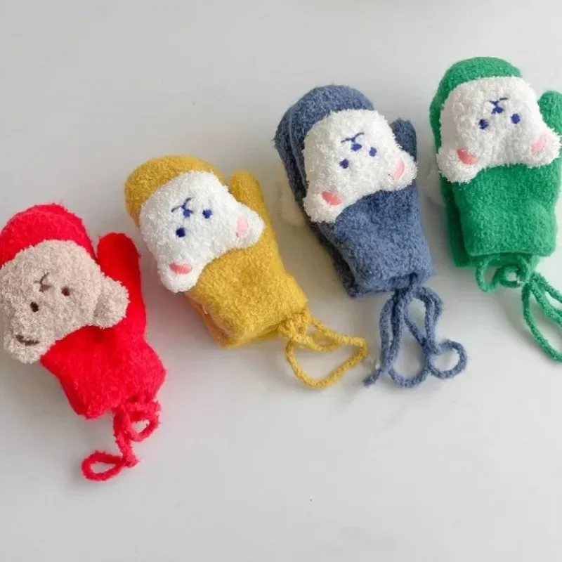Manoplas de felpa con osito para bebé y niño – cálidas invierno - imagen 2