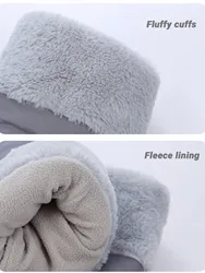 Manguitos con guantes de felpa para cochecito – Invierno