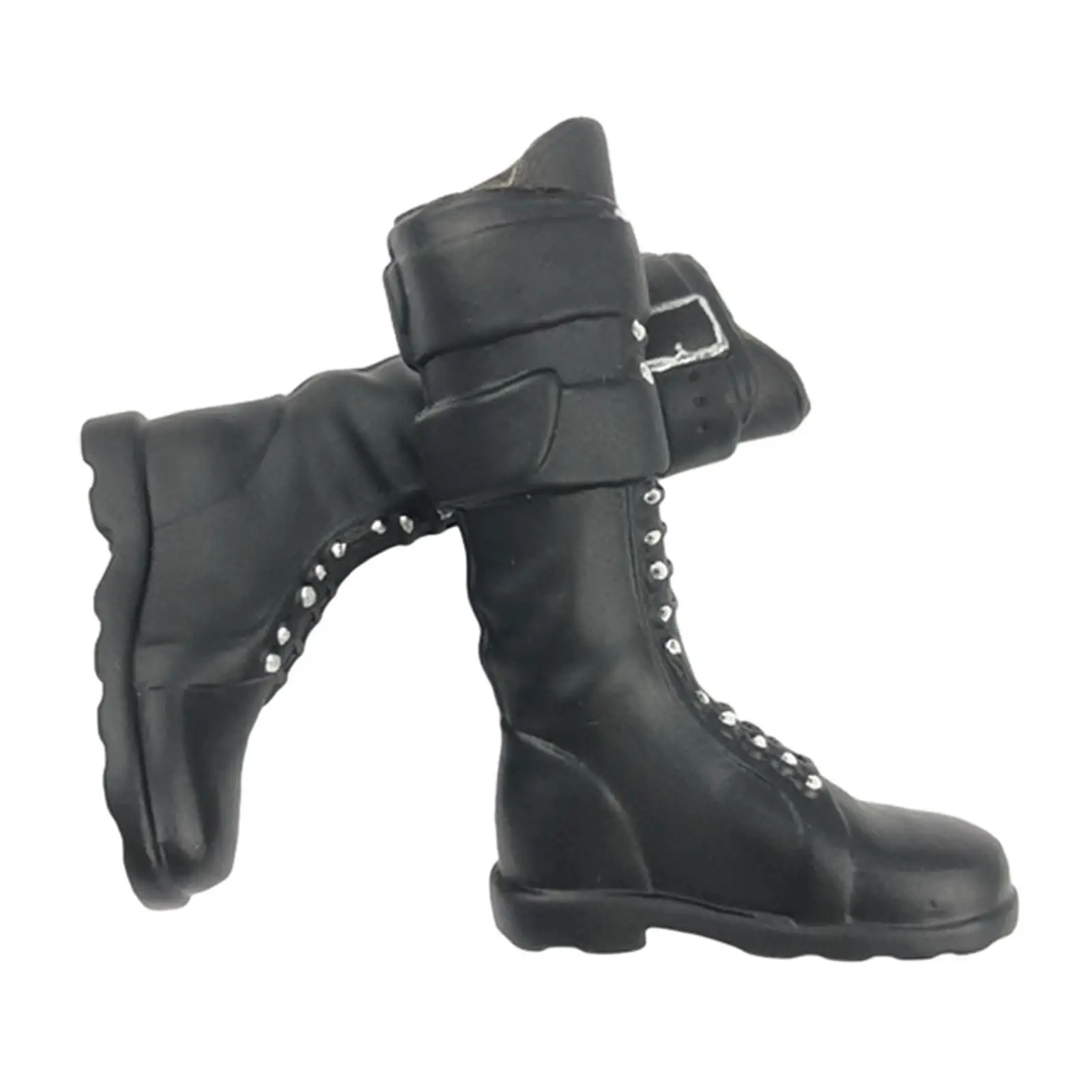 1/6 Scale Figure Long Boots Decor Costume Dress up Accessory Fashion Miniature Boots for 12in Doll Model Model Figures Accessory