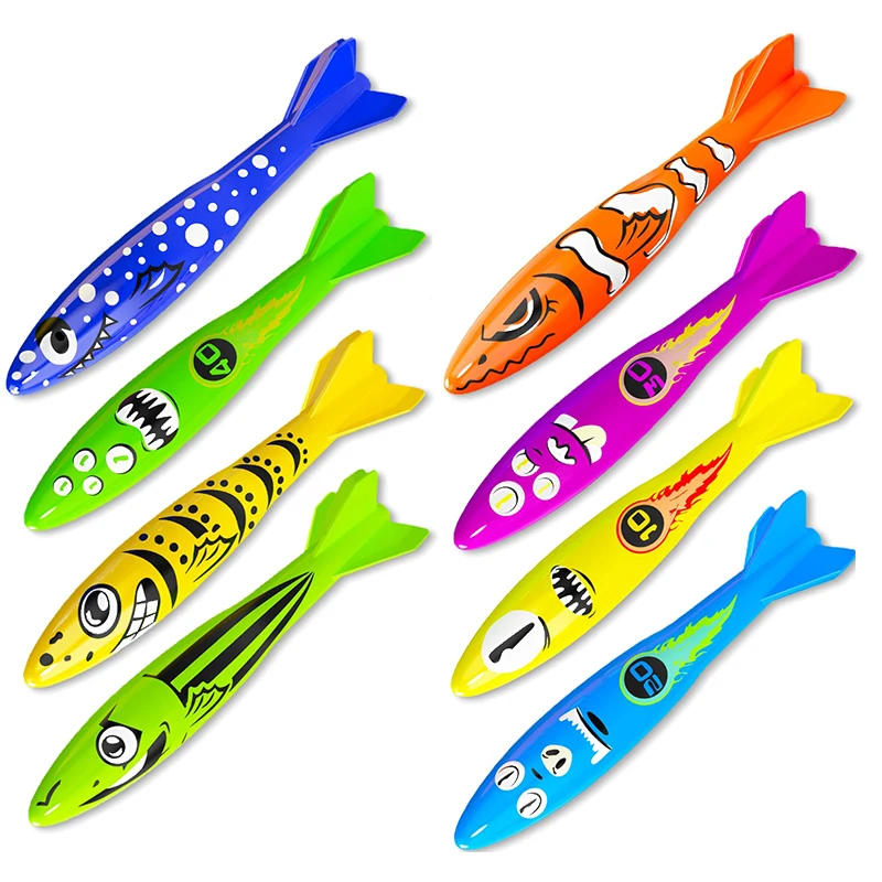 Juego de buceo infantil con anillos delfín para piscina - imagen 3