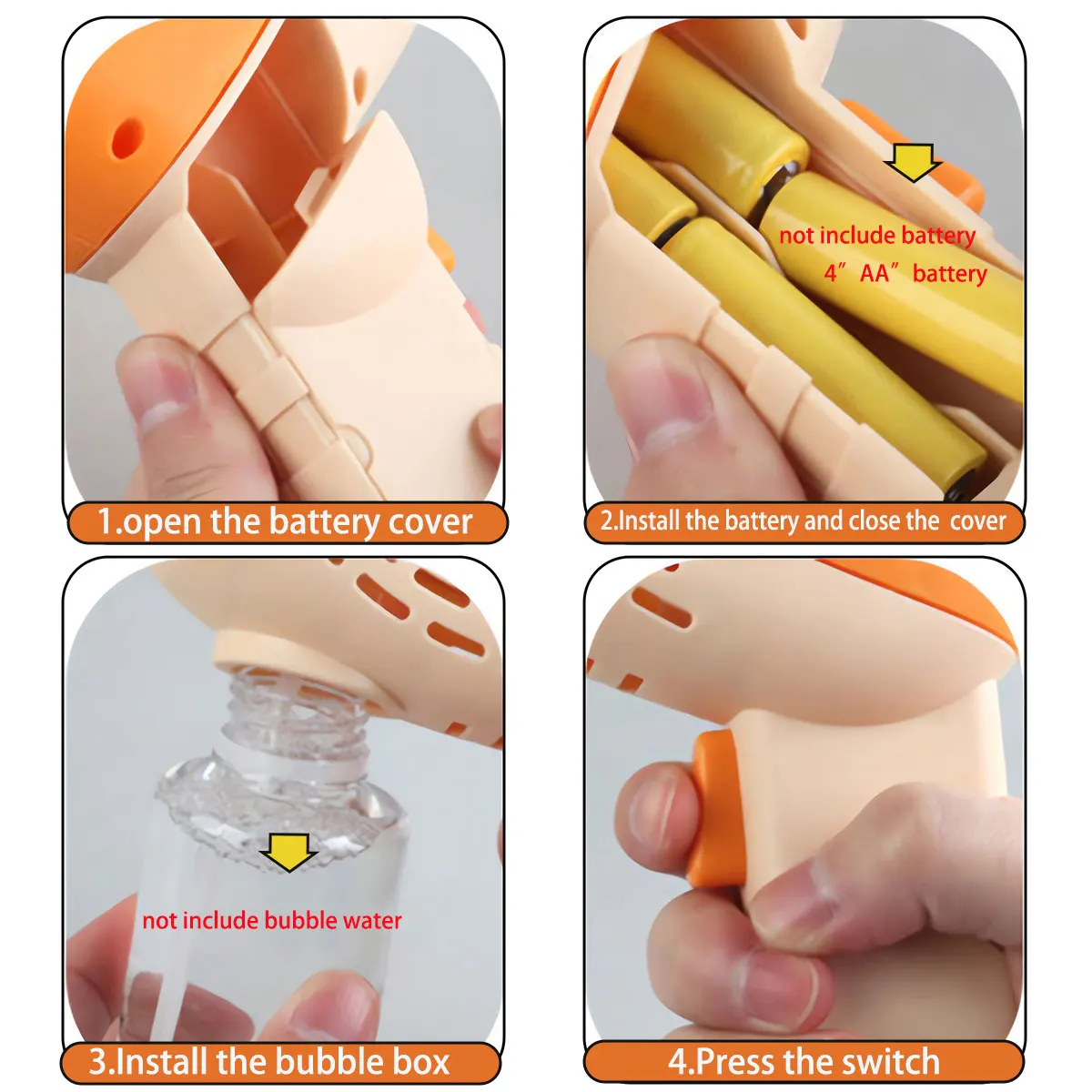 Lindo juguete de máquina de burbujas completamente automático para niños juego de soplado de burbujas al aire libre unicornio con juguete ligero para niños (sin agua de burbujas - imagen 3