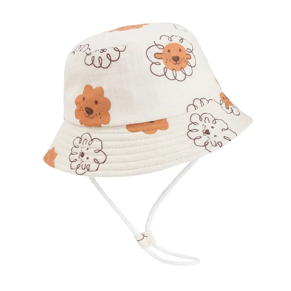 Gorra solar de algodón con protección UV para bebé - imagen 3