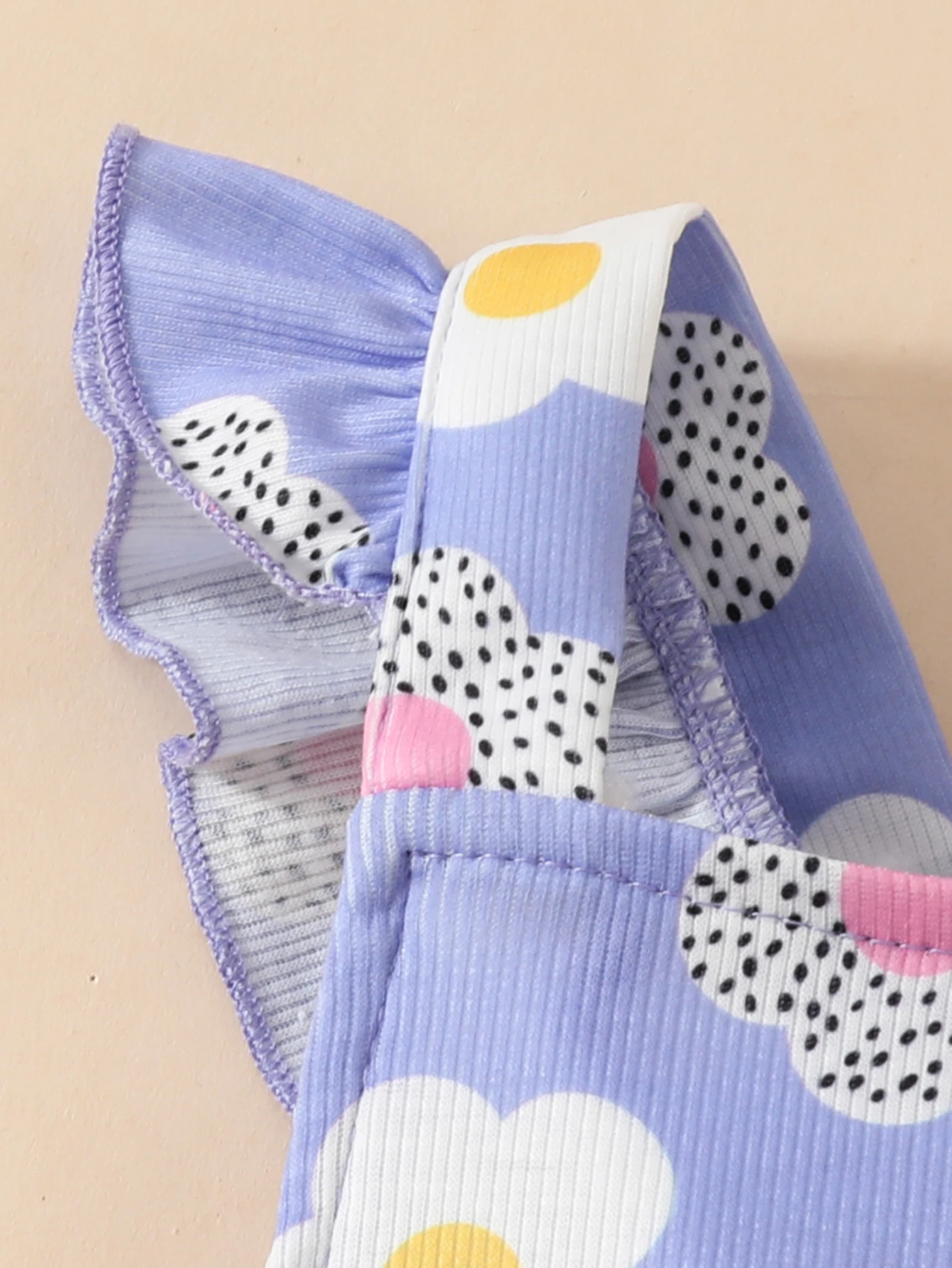 Pelele bonito para niña de 0 a 12 meses, mono sin mangas con espalda descubierta y estampado de flores + diadema, trajes de verano, mono para niña pequeña - imagen 3