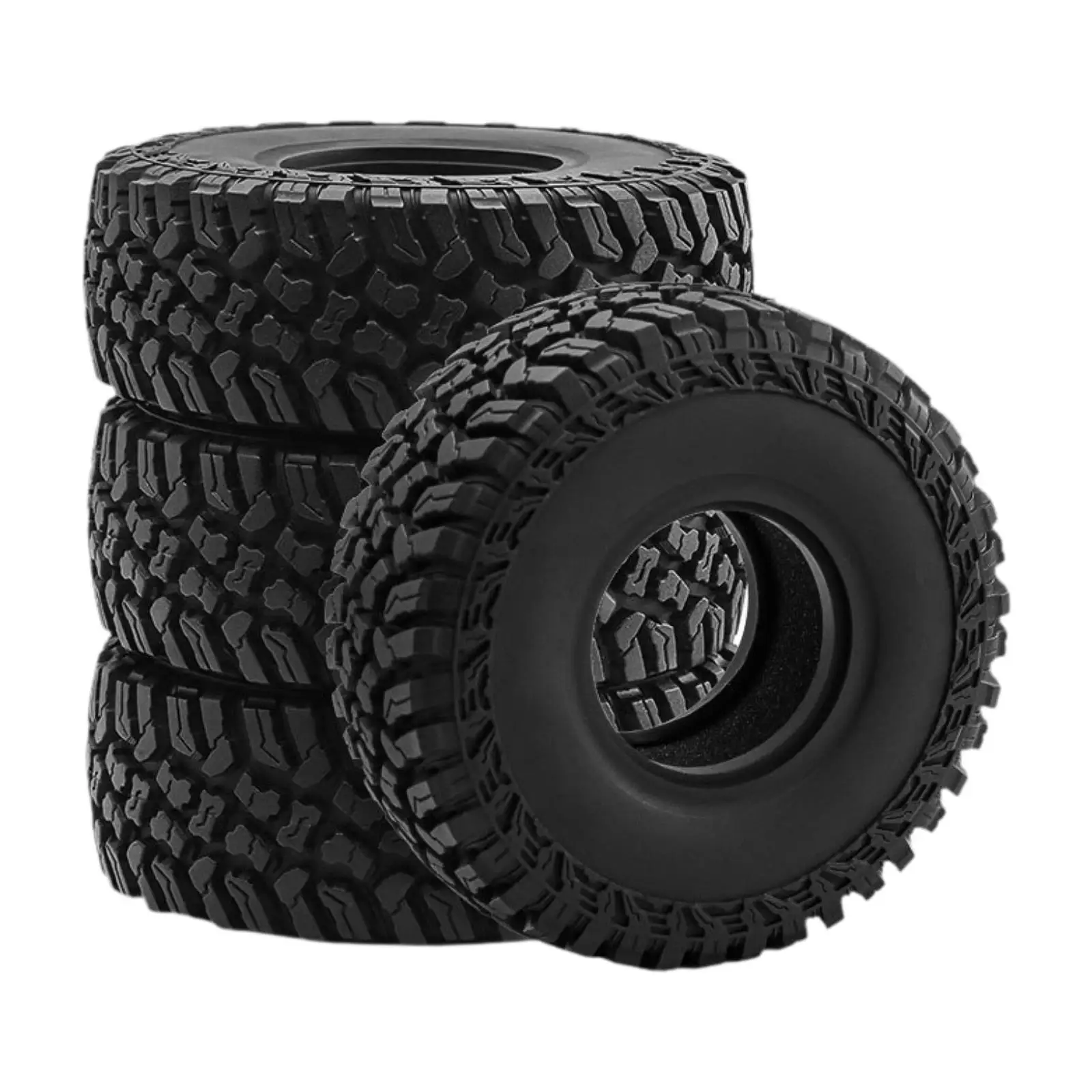 4Pcs 1/10 RC Car Tires Parts Easy to Install Accessory Rock Crawler Car Wheels RC Model Climbing Cars Tires Accessories