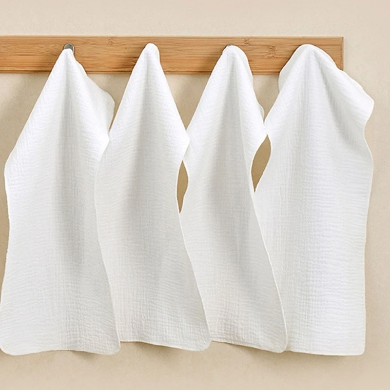 25x25cm 25x50cm bebé 4 capas de gasa de algodón puro toalla pequeña toalla para la cara toalla cuadrada toalla para la boca paño de baño para bebé - imagen 4