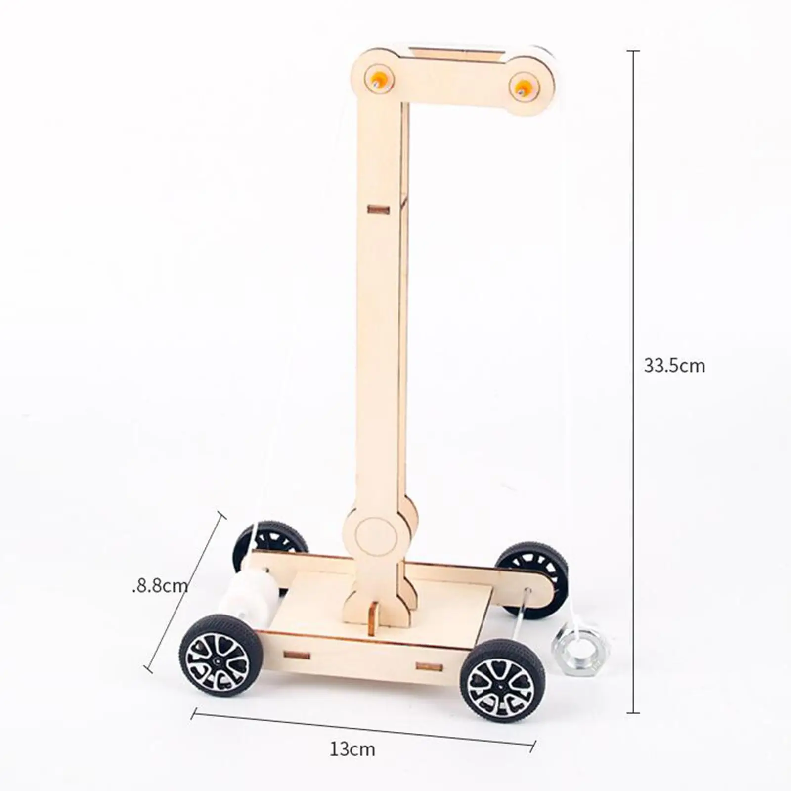Juguetes de ingeniería DIY, modelo de carro de madera, rompecabezas para niños y niñas, accesorios de fácil instalación, alto rendimiento, 2 uds. - imagen 4