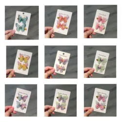 Pinzas de mariposa coloridas para niña – Horquillas decorativas pelo