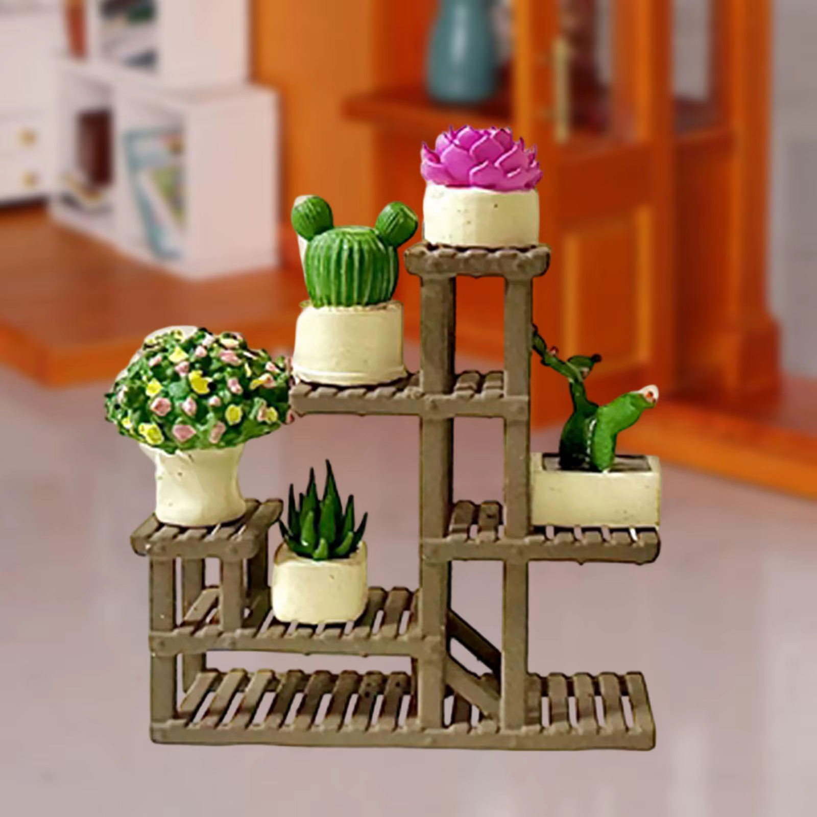 Mini flores en macetas – Accesorios para casa de muñecas - imagen 4