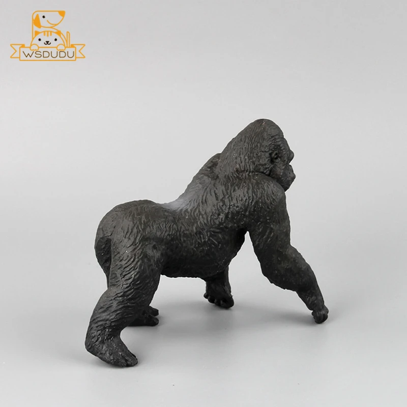 Figura realista de chimpancé, Animal primado, gorila, modelo de vida silvestre, juguete educativo de aprendizaje, regalo para niños, decoración de estatua de la selva - imagen 3