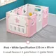 Pink white 8pcs