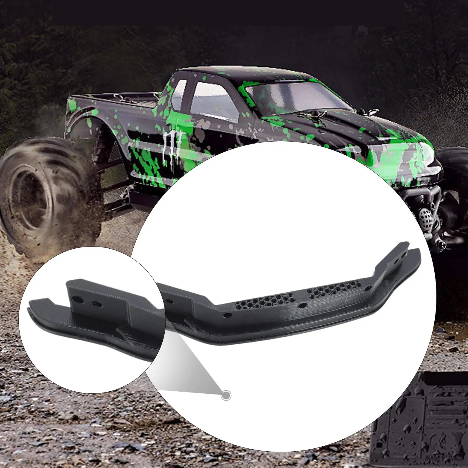 RC Car Front Bumper Guards Replace Parts Shockproof for 7304 Model Trucks Modification