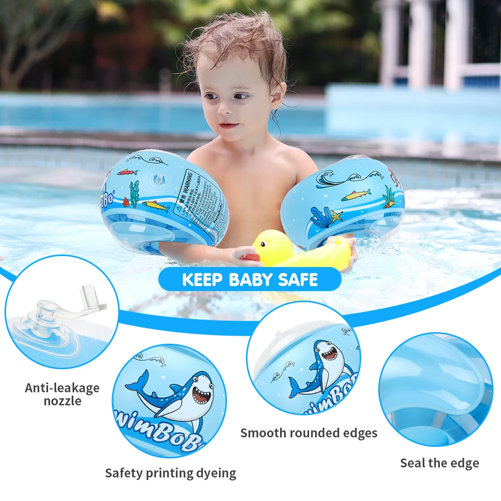 Swimbobo manguitos flotantes para aprendizaje de natación infantil - imagen 2