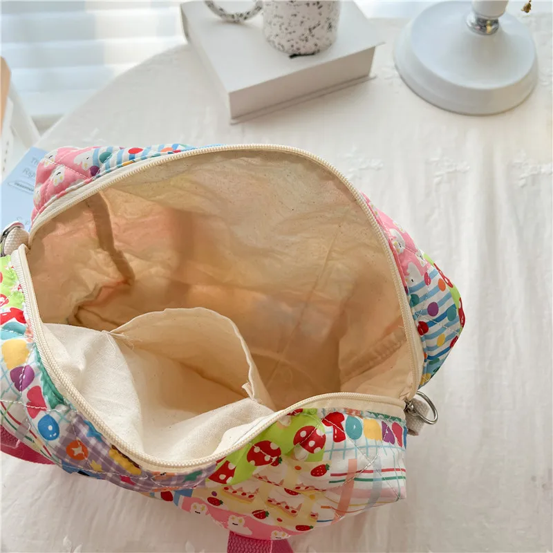 Bolsa de pañales para bebés con dibujos animados, moda coreana, Animal Kawaii, bolsa de almacenamiento de artículos para bebés de gran capacidad, bolsa de viaje portátil para bebés - imagen 4