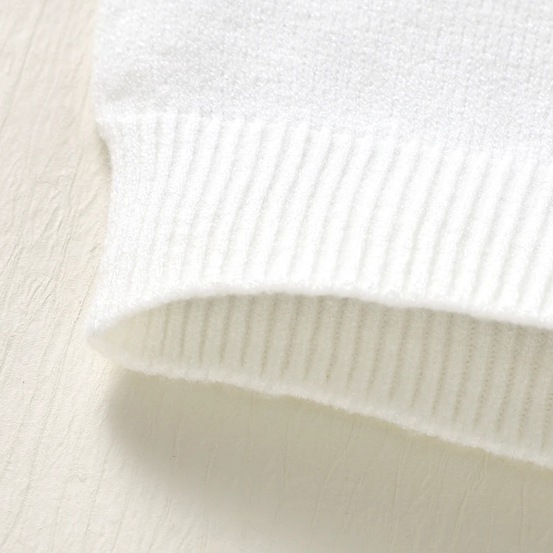 Suéteres de punto para bebé, Jersey informal de punto de manga larga con cuello de tortuga liso, jerséis de punto para niño y niña, jerséis para niños de 1 a 3 años, Tops - imagen 5