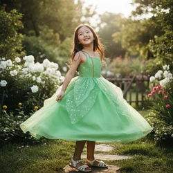 Vestido verde esmeralda para niña – Fiestas y celebraciones