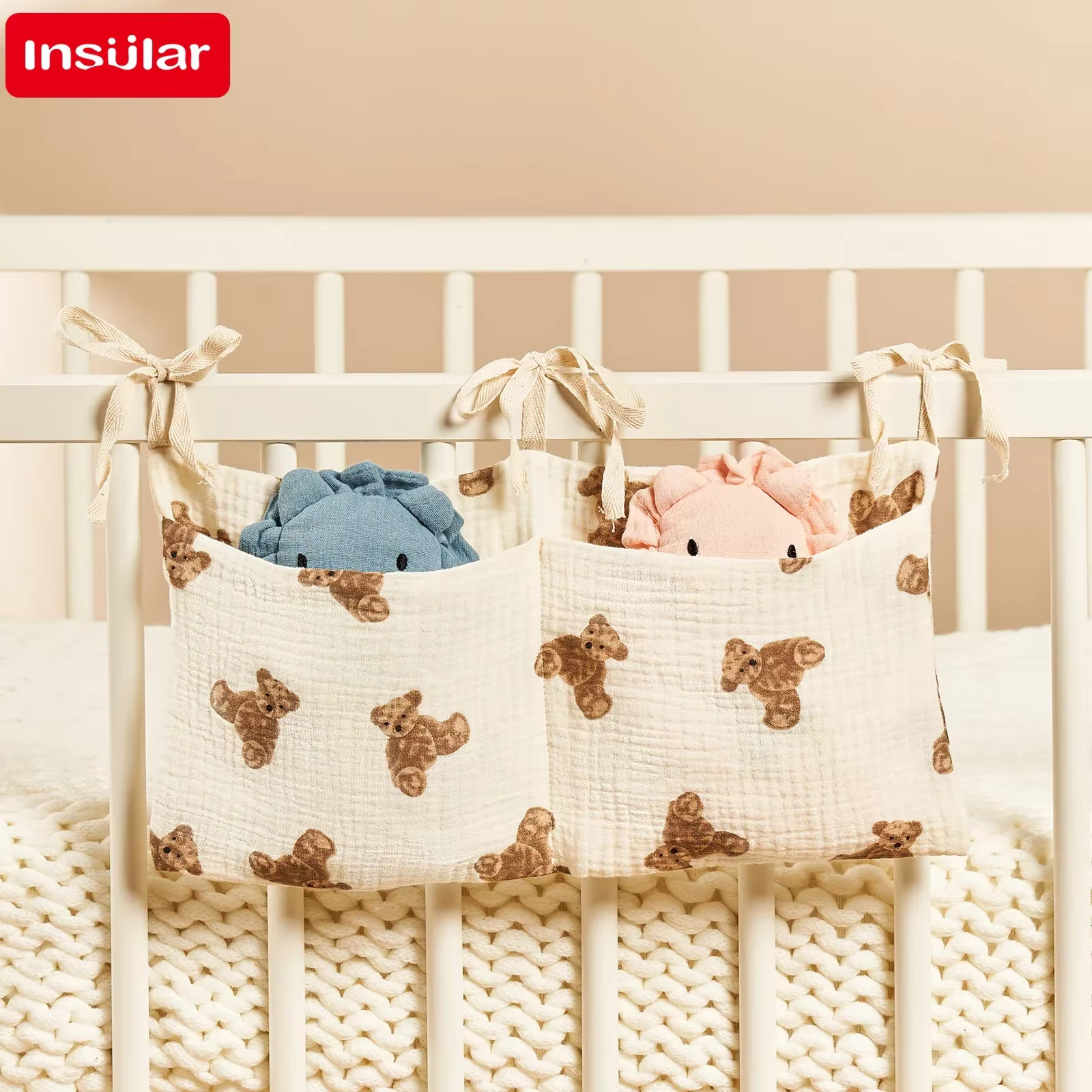 Organizador de cuna portátil – Bolsa multifuncional para recién nacido - imagen 5