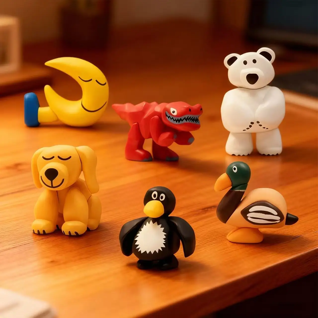 Figuras coleccionables de oso polar y dinosaurio para niños - imagen 3