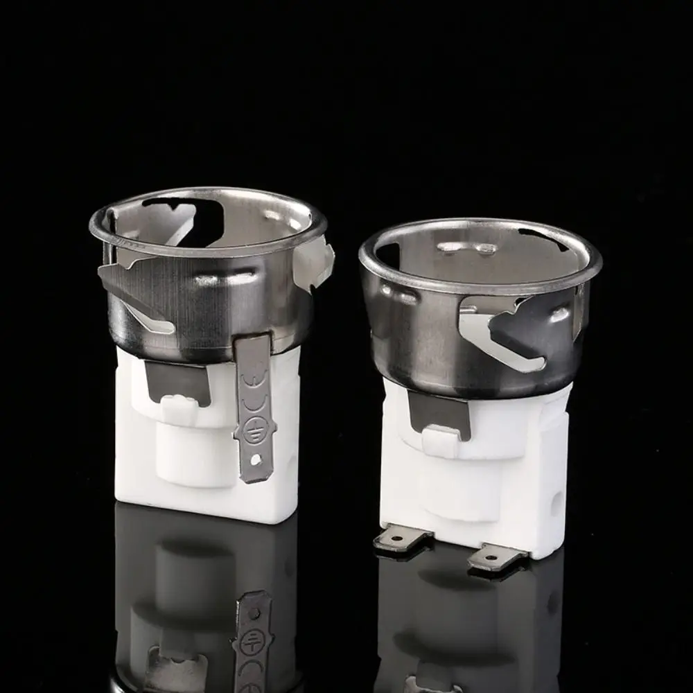 Soporte de lámpara de horno E14, Base de cerámica, iluminación resistente a altas temperaturas, vidrio templado, tapa de lámpara de horno de cabeza redonda - imagen 3