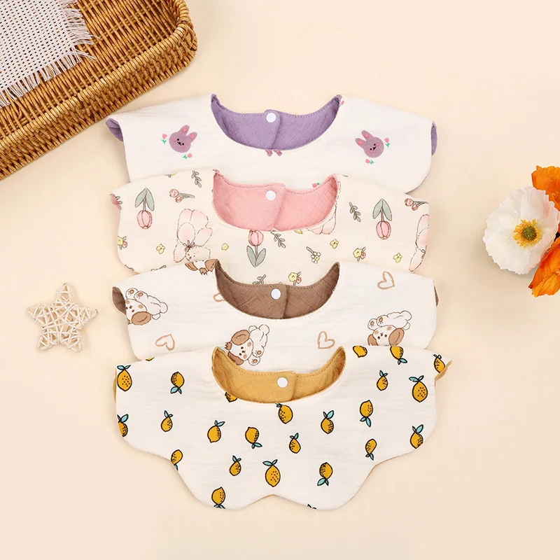 Babero giratorio 360 de algodón para bebé – Seis capas absorbentes - imagen 2