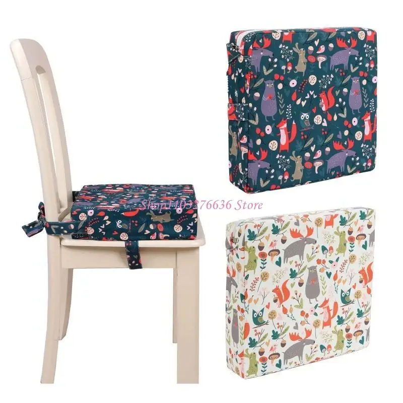 R6FD Portable Kids Baby High Chair Pad Travel Dining Room Adjustable Detachable Washable Thicken Sponge for Seat Cush - imagen 3