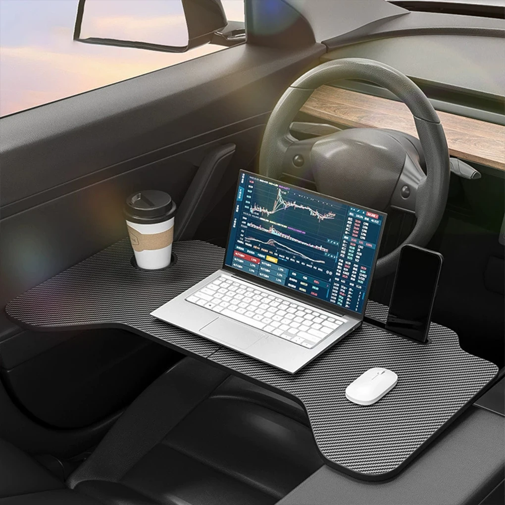 Mesa de bandeja de coche para Tesla modelo 3, volante, soporte para portátil, bandeja para volante para portátil - imagen 5