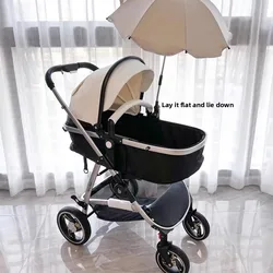 Cochecito convertible 2 en 1 con capazo ligero y asiento