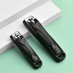 Herramienta de corte de uñas profesional para cortaúñas afilados de acero inoxidable, herramientas de cortaúñas antisalpicaduras, 1 ud.