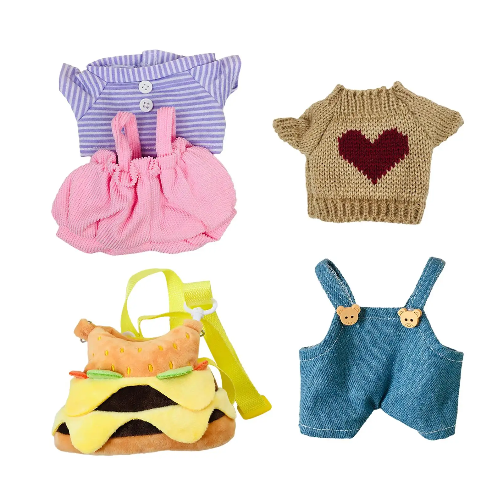 Doll Clothes Comfortable Soft Adorable Cloth Doll Clothes Doll Clothing Fashion