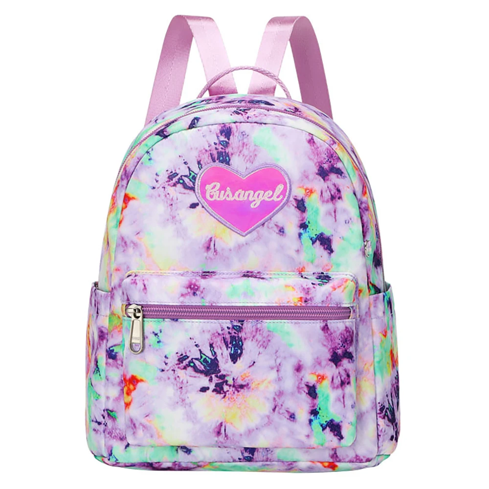 Mochila escolar niña degradado púrpura con corazón purpurina - imagen 3