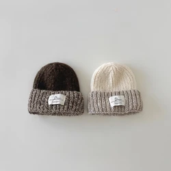 Gorro térmico con orejeras para bebé – Invierno tejido grueso