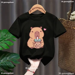 Camiseta niños capibara – Algodón suave de verano