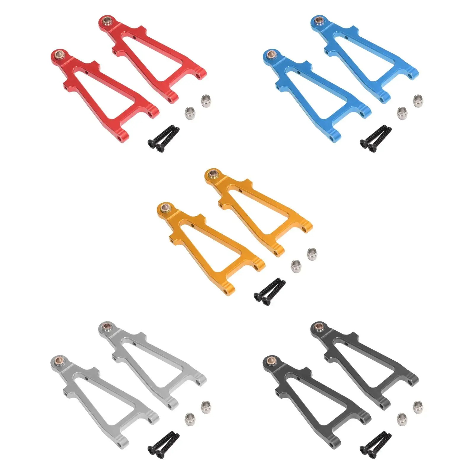 2x RC Car Front Lower Swing Arms 1/20 Premium Heavy Duty High Strength Easy to Replace Modification Part for C8811 20208 JJRC