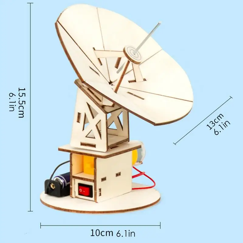 Kit de ciencia para niños, producción de tecnología de madera, Detector de Radar, juego de rompecabezas, juego de ensamblaje hecho a mano para niños de 7 a 14 años - imagen 5
