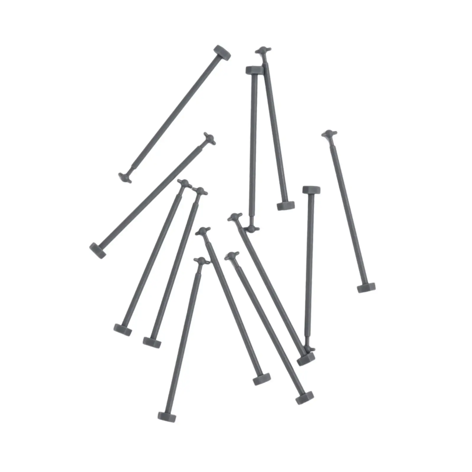 12 Pieces 1:87 HO Scale Motor Drive Rods, Train Model Connecting Rods, Building Train Accessories for Trains DIY Modified