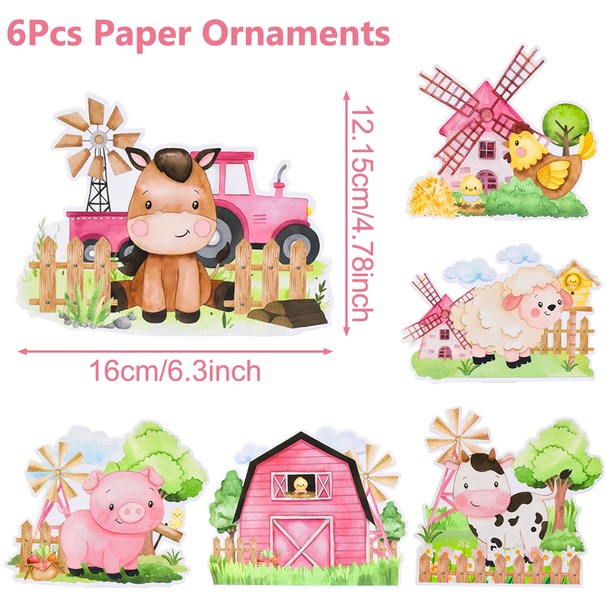 6pcs ornament