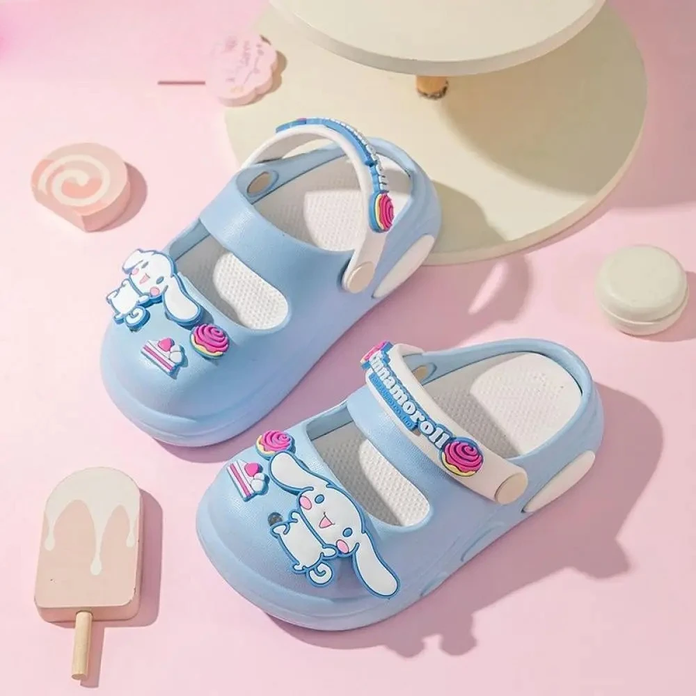 Sanrio Zapatillas para niños y niñas lindas suela blanda antideslizantes zapatillas de interior para el hogar zapatos de jardín para bebés sandalias - imagen 2