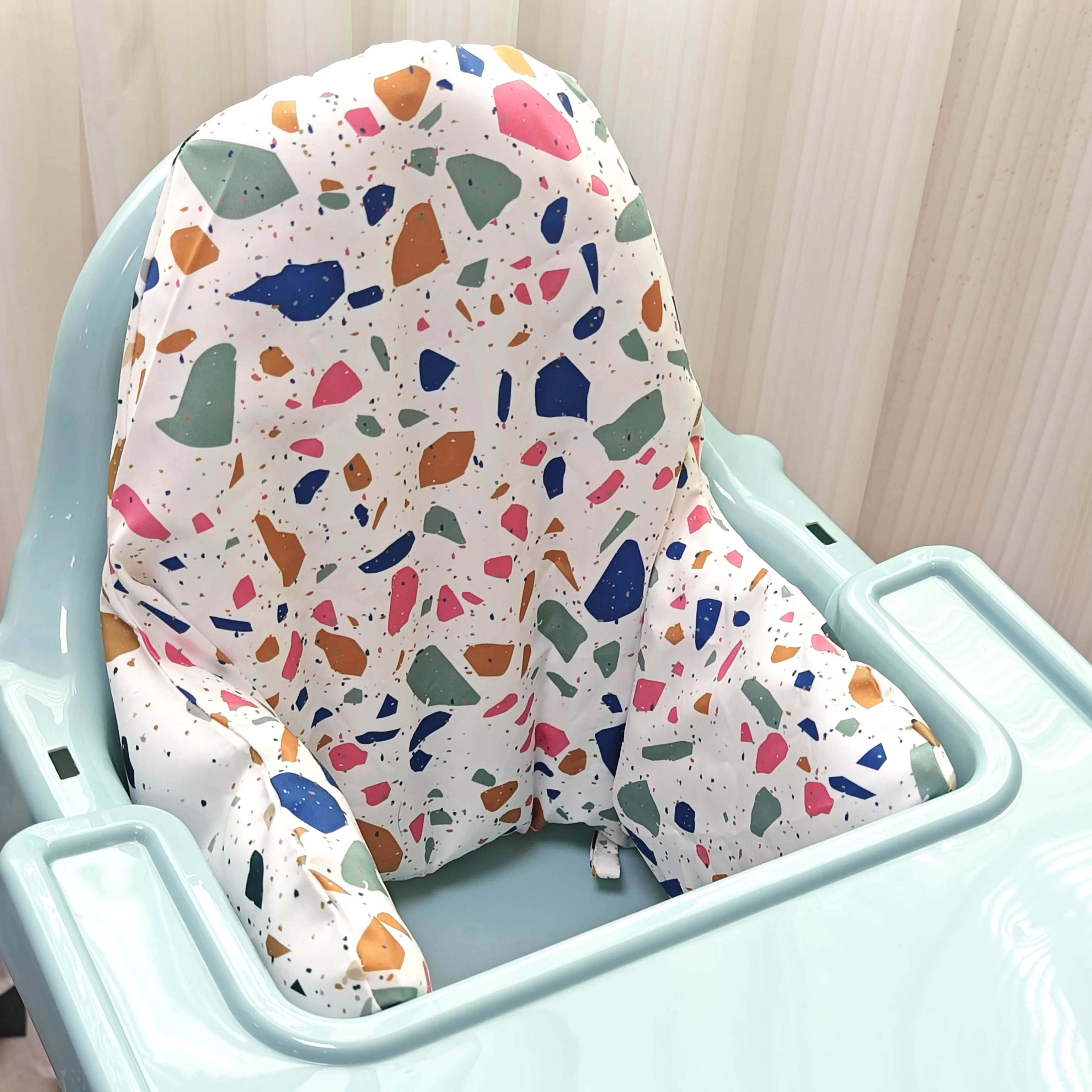 1 Uds. Cojín para silla alta para bebé, cojín inflable incorporado para respaldo de trona, funda para asiento de silla de alimentación para trona Antilop - imagen 4