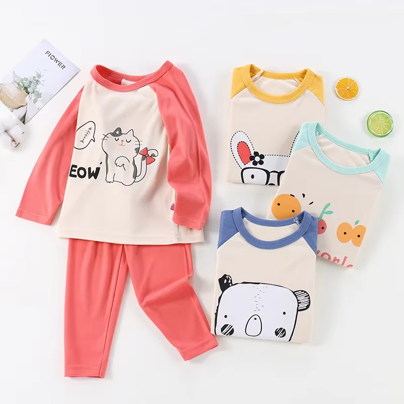 Pijama de invierno infantil con dibujos – Conjunto de lana para niños - imagen 5